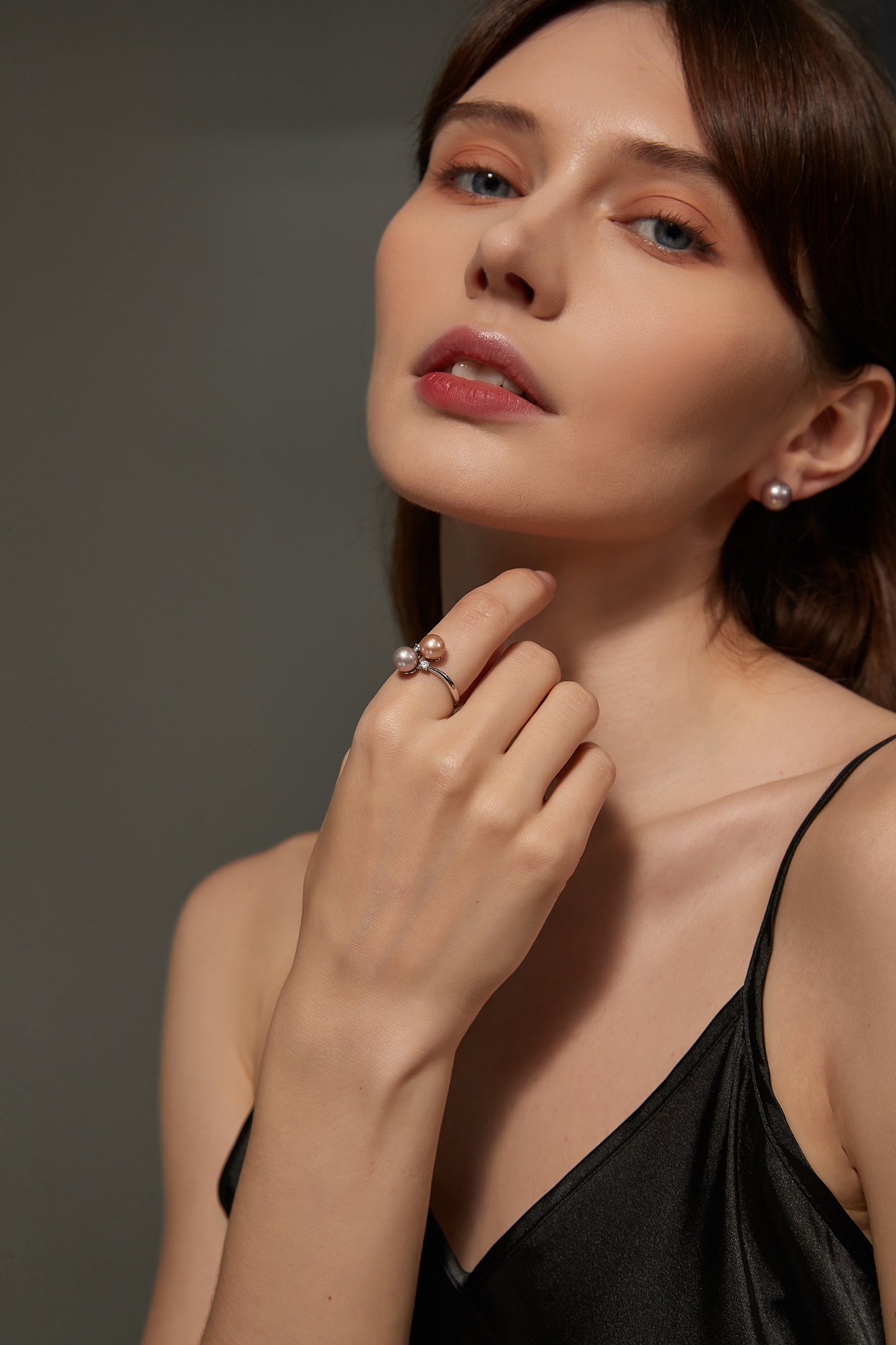 Pink and Purple Duo Freshwater Pearl Ring