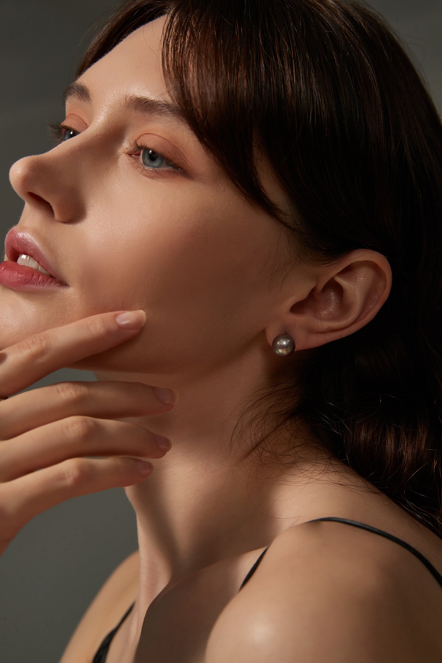 Purple Freshwater Pearl Earrings