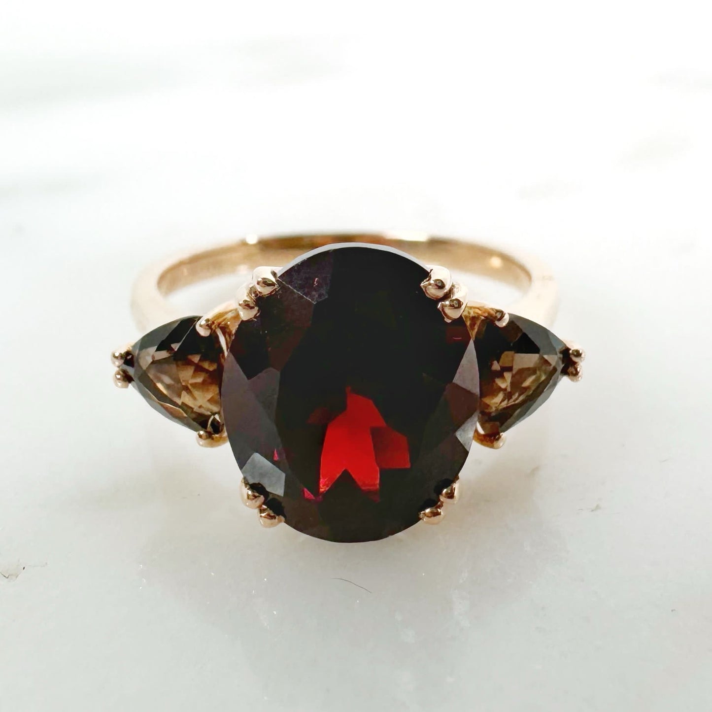 Red (Dark) Garnet Ring