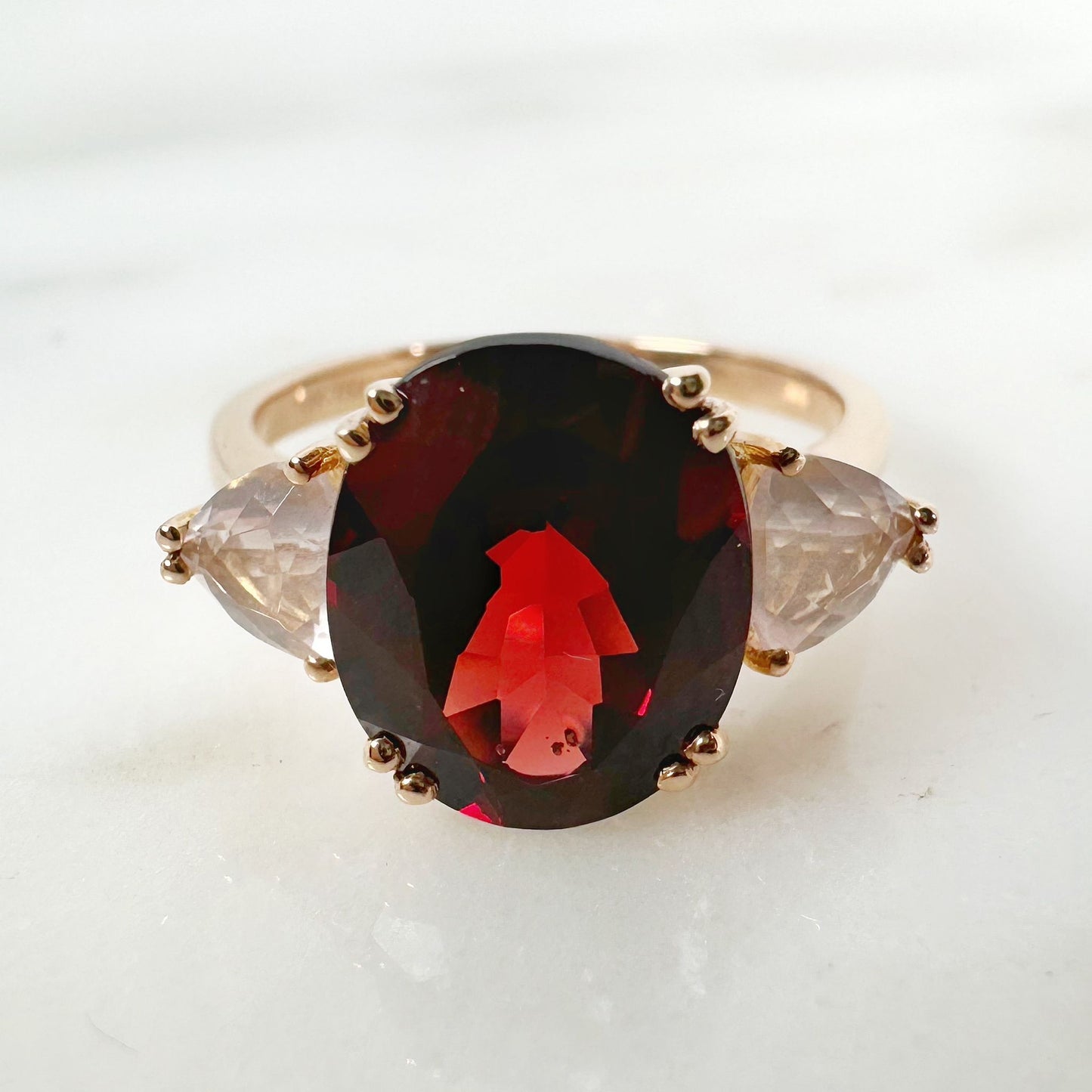 Red Garnet Ring