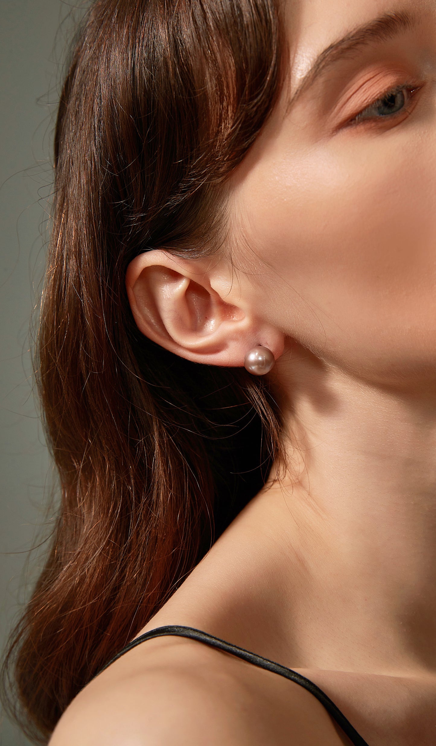 Purple Freshwater Pearl Earrings