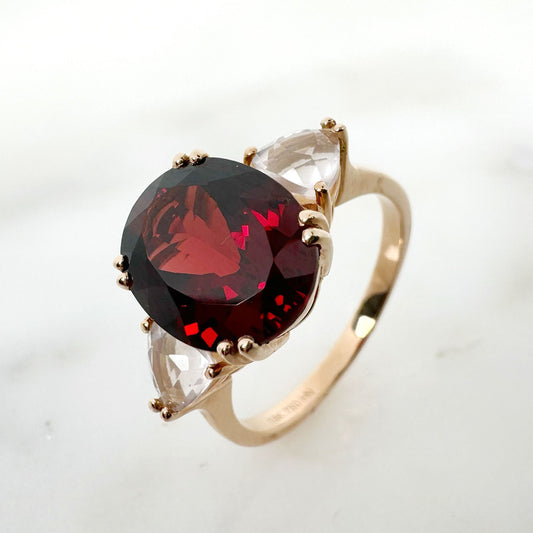 Red Garnet Ring