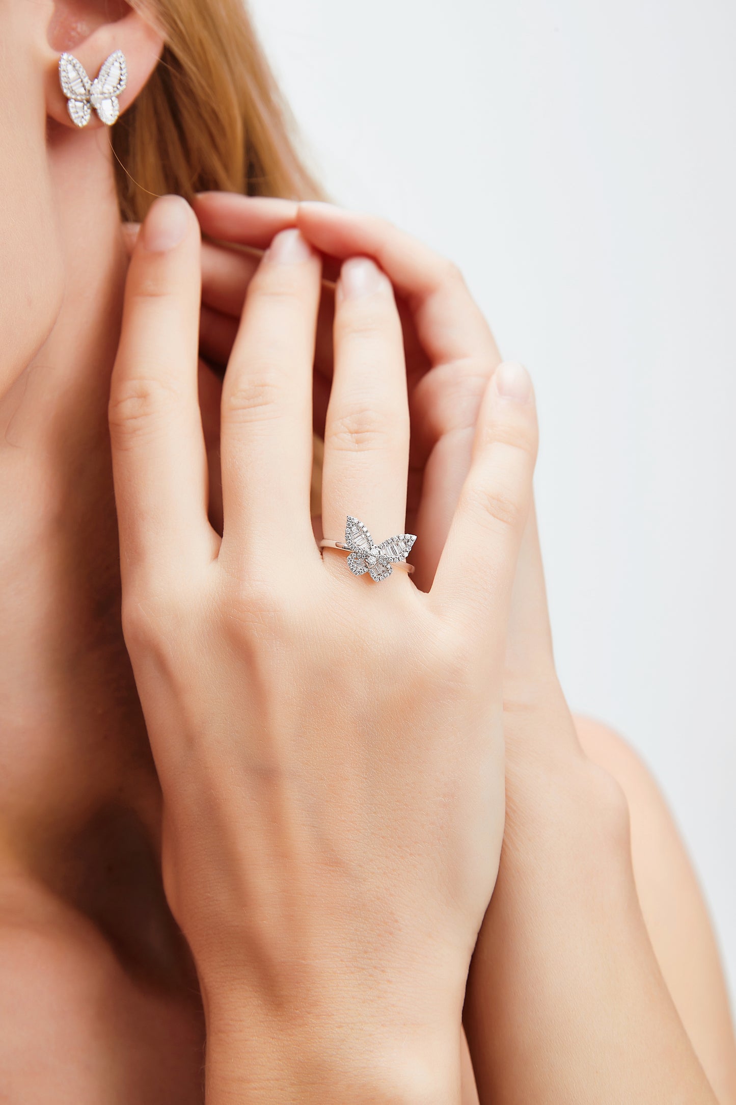 Fancy Diamond Butterfly Ring