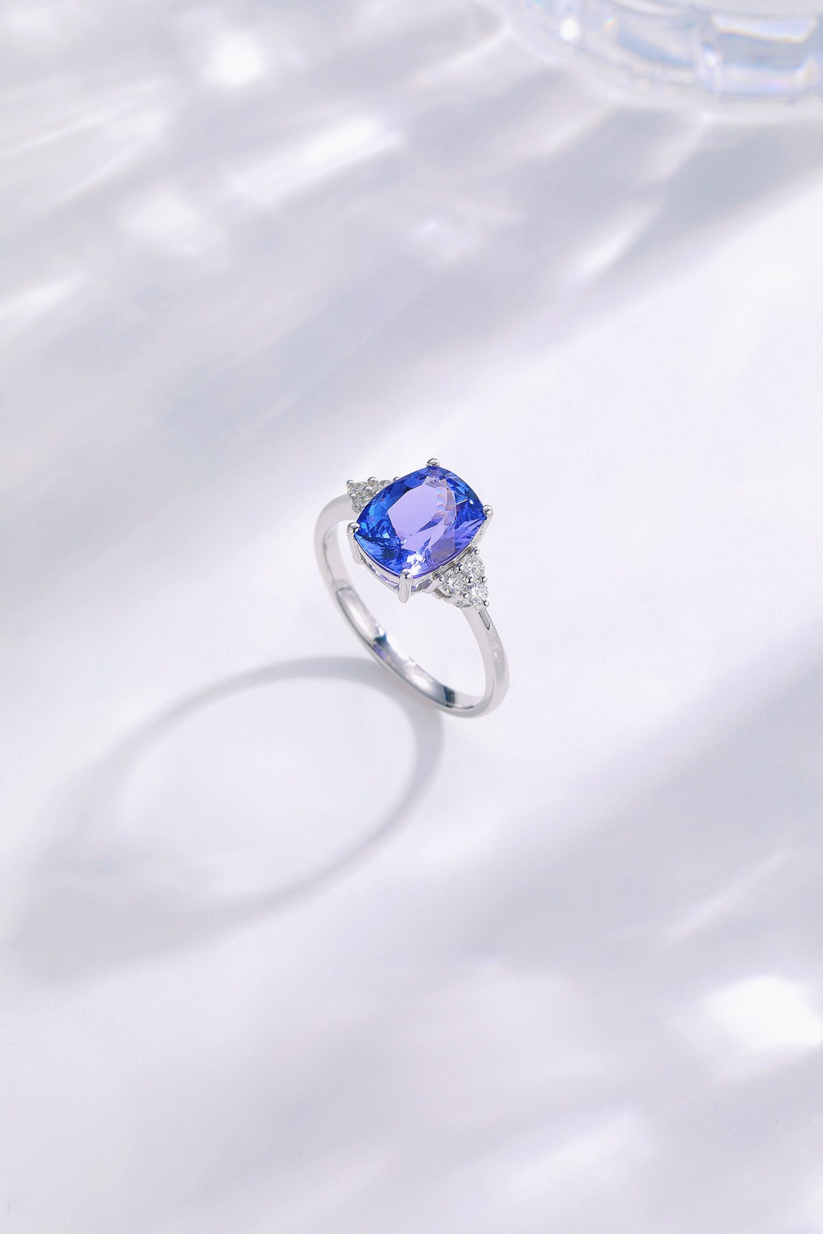 Purple Tanzanite Diamond Ring