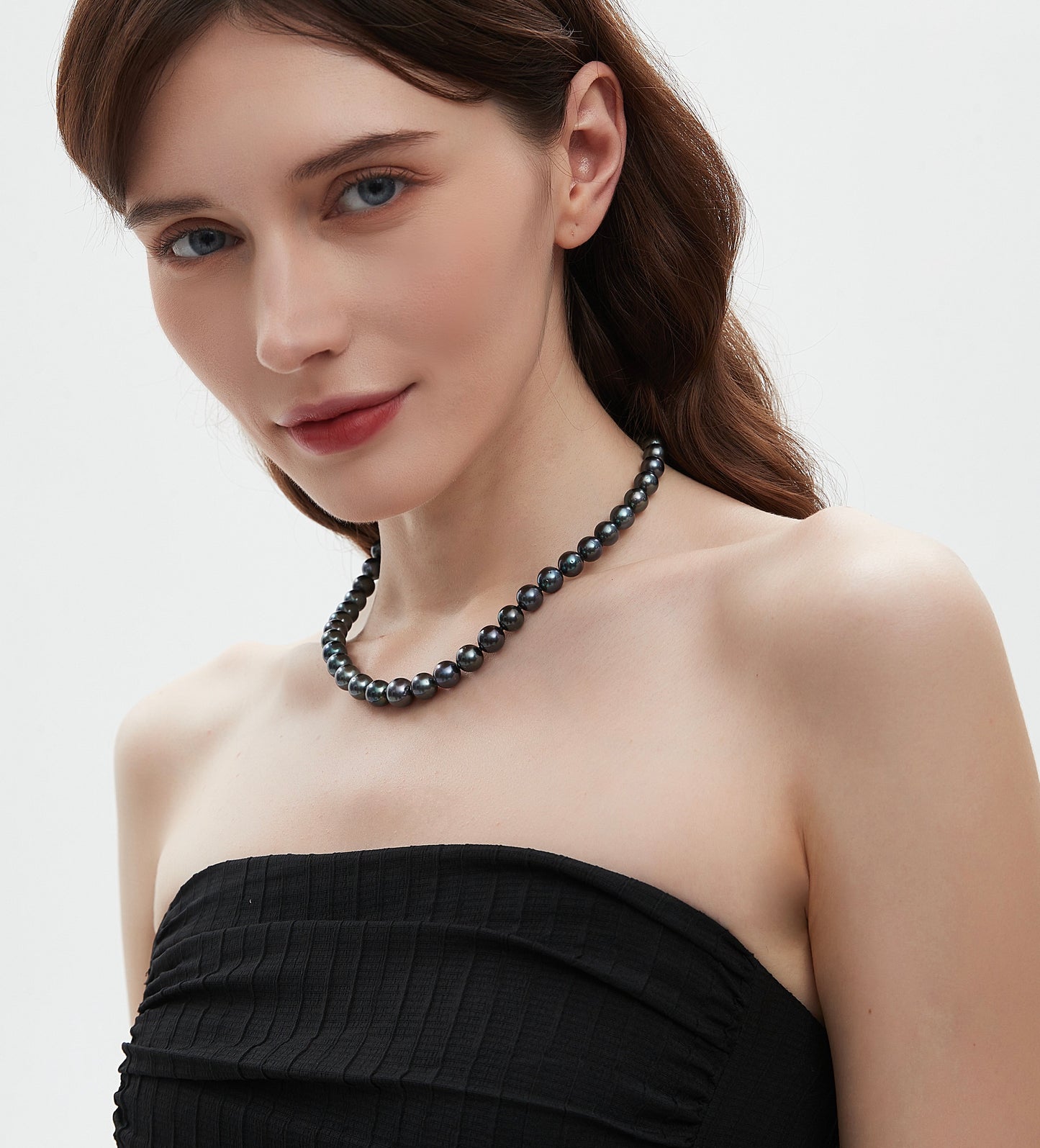 Japanese Margarite Black Pearl Necklace