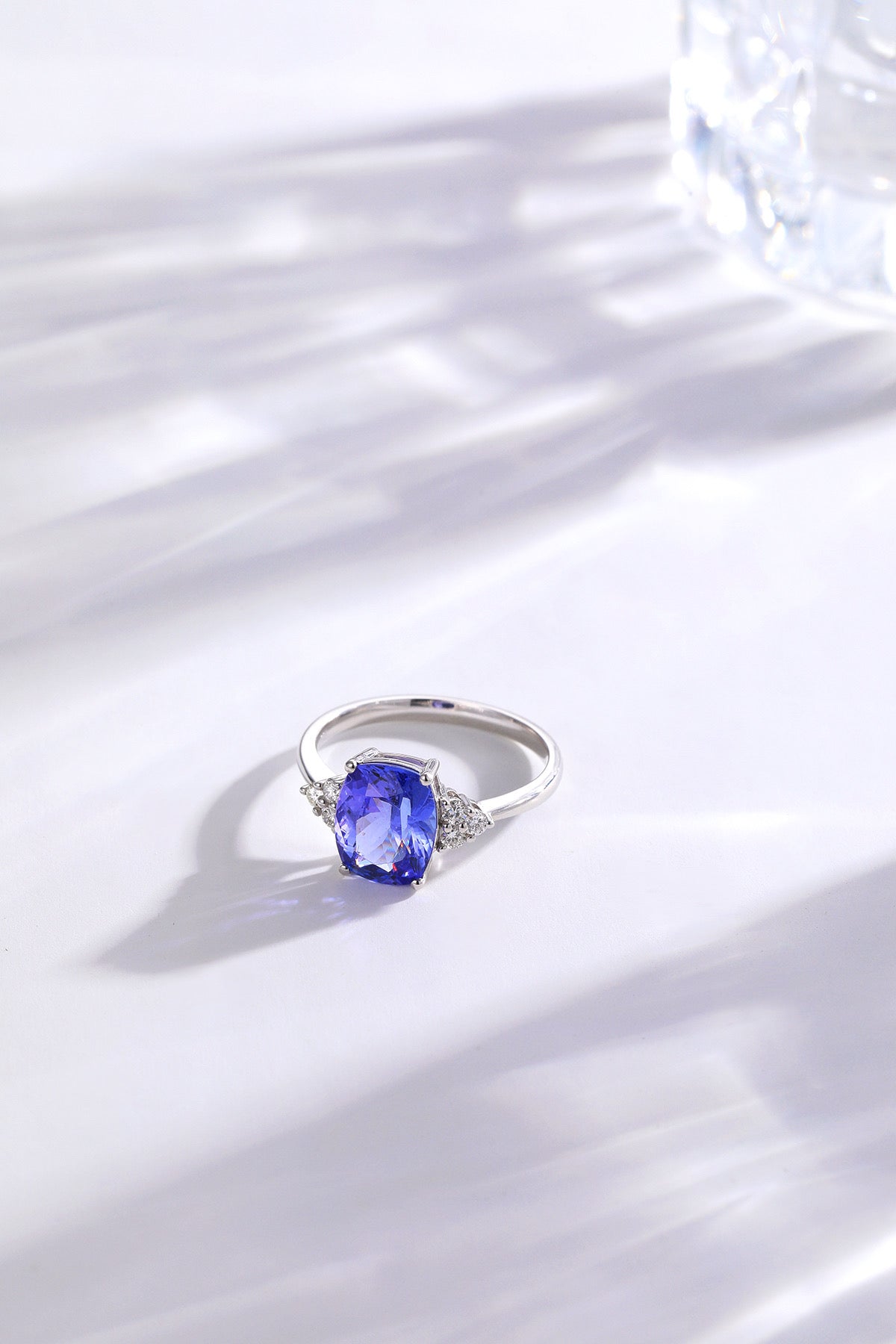 Purple Tanzanite Diamond Ring