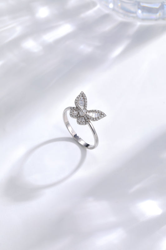 Fancy Diamond Butterfly Ring