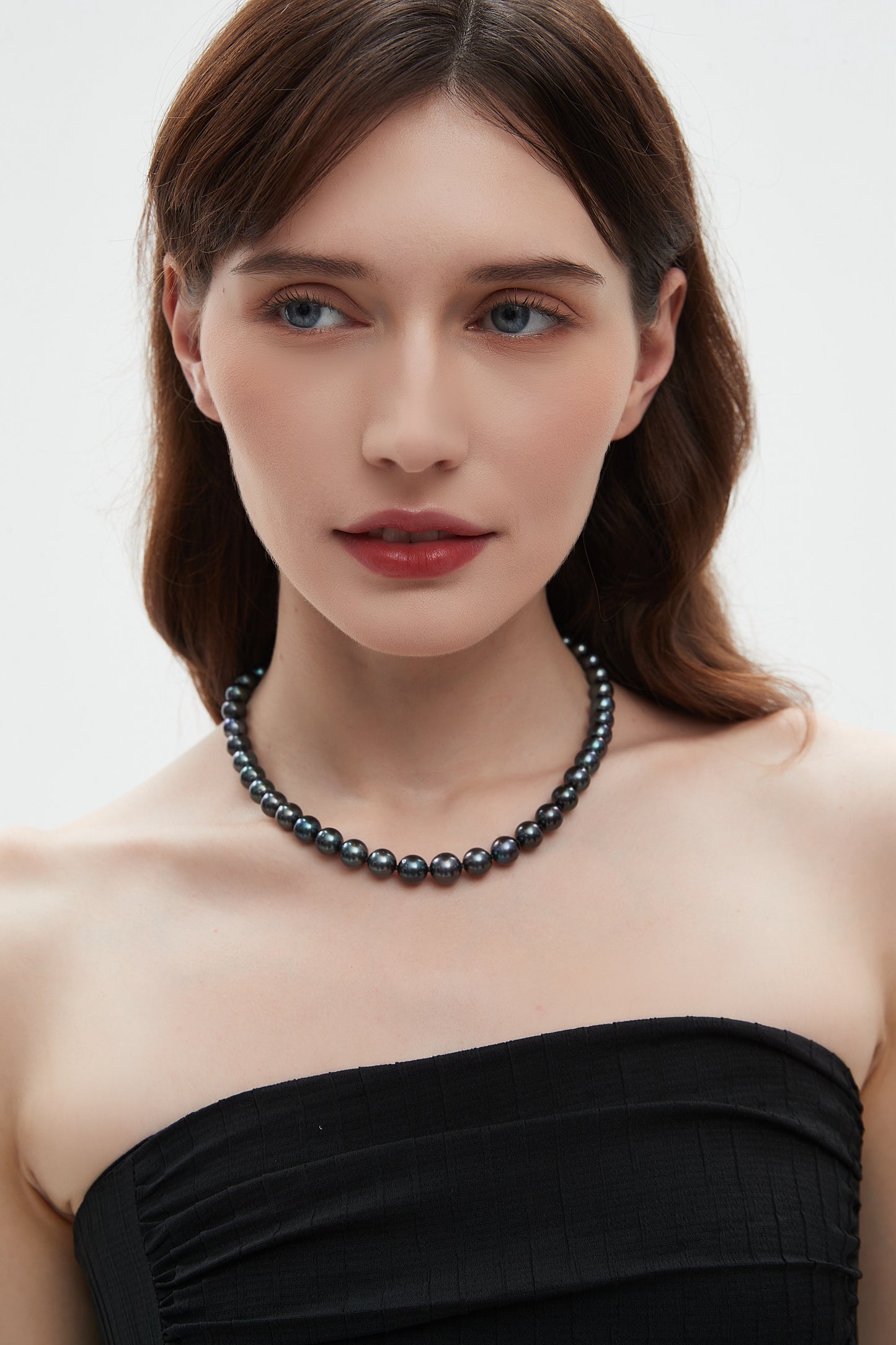Japanese Margarite Black Pearl Necklace