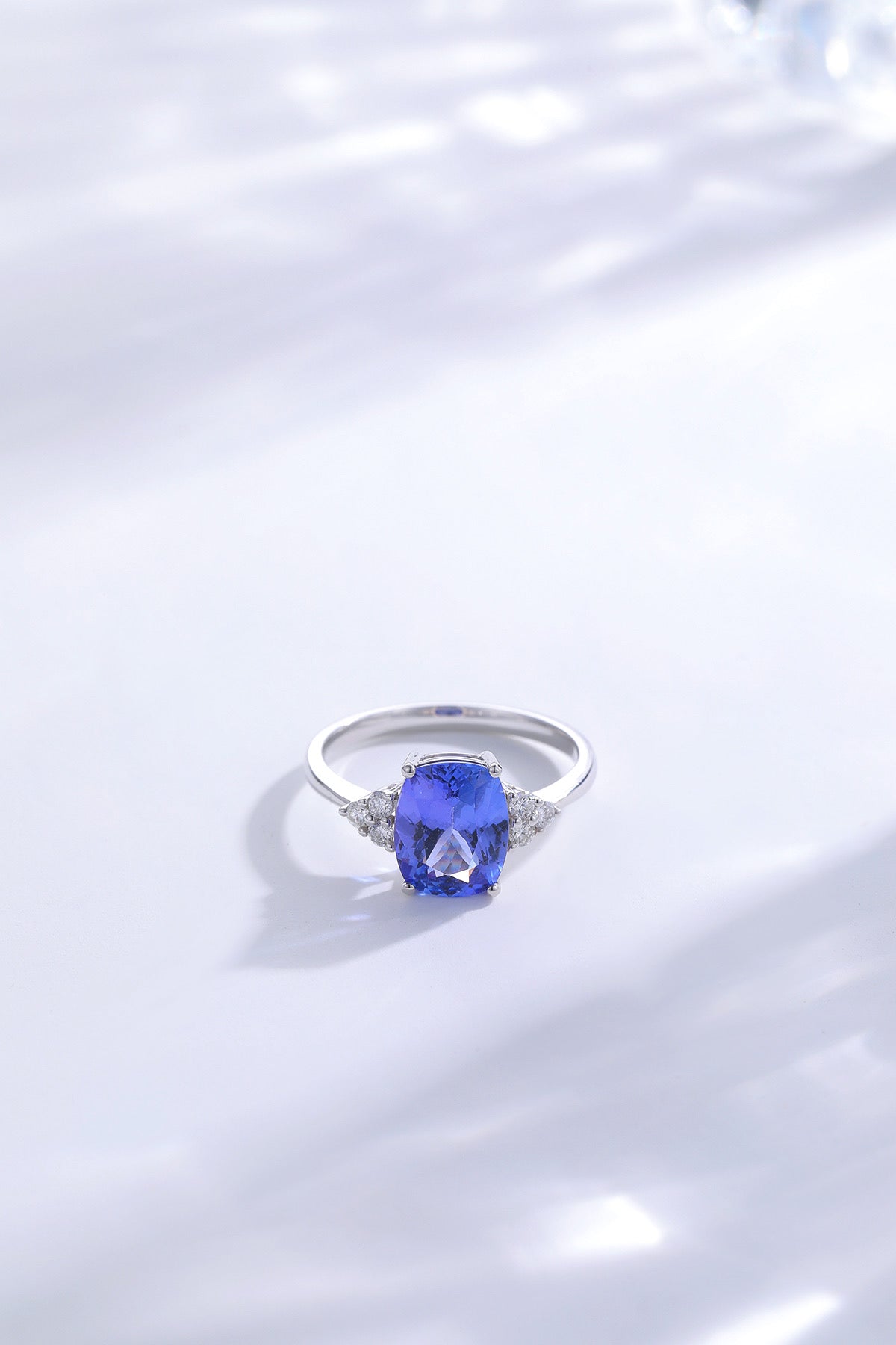 Purple Tanzanite Diamond Ring